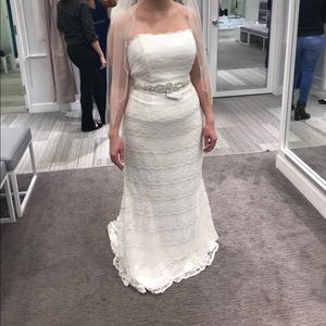 Galina size 14 unaltered wedding dress